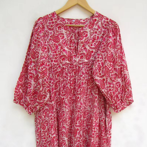 Robe de nuit longue à col en V pour femme, nouvelle collection, en coton, imprimé pois multicolore, taille 6XL, idéale pour la plage - Product Image 1