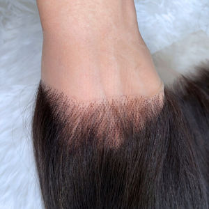 Peluca de cabello humano vietnamita recto de hueso de grado de lujo de tendencia, extensiones de cabello alineadas con cutícula frontal de encaje sin enredos - Product Image 5