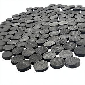 Botones de Cuerno de Búfalo Natural Negro Azabache al por Mayor, Ecológicos, con Parte Posterior Plana, Botones de Moda con Logotipo Personalizado para Prendas de Vestir - Product Image 1