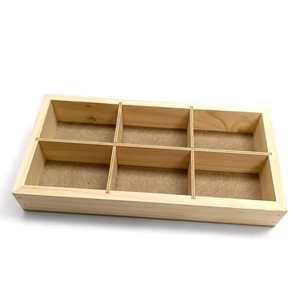 Caja de madera para almacenar frutos secos, organizador de vajilla, accesorios de decoración para el hogar, ideal para regalos. - Product Image 2