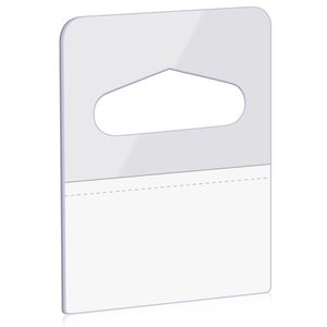 Custom Round Hole Clear <b>Hook</b> Hang Tabs Self <b>Adhesive</b> Hanging Tabs Heavy Duty Sticky <b>Adhesive</b> Hang Tags for Retail Displays - Product Image 1