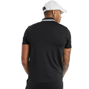 Polo personnalisé pour homme avec logo brodé ou imprimé sur le devant, respirant, séchage rapide, col rond, manches courtes, en coton - Product Image 2