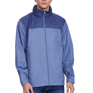Windbreaker <b>Jacket</b> Water-Resistant Windproof with Stand Collar Zipper Closure Breathable 100% Original Nylon <b>Jacket</b> - Product Image 1