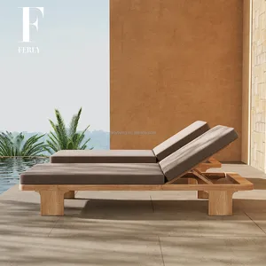 Felly customed Teak regolabile Teak sedia Lounge da esterno per tutte le stagioni mobili da esterno in Teak poltrona per spiaggia