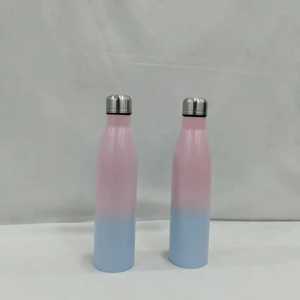 Wide Mouth Stainless Steel Water <b>Bottle</b> with Metal Handle Lid Portable Outdoor Hiking Canteen Single Wall Gym Sports Water <b>Flask</b> - Product Image 5