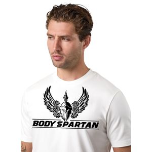 Camiseta Gráfica Blanca de Cuello Redondo para Hombre, Informal, de Manga Corta, Mezcla de Algodón, Ligera, Transpirable, Estilo Urbano, Estampado de Moda - Product Image 3