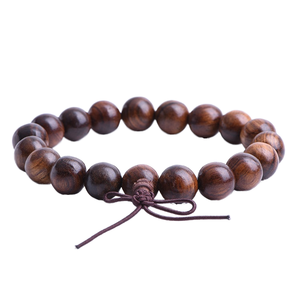 High Energy Collection-Grade Jewelry Classic Style Natural Aged Wood 20cm Gift China Authentic Agarwood <b>Beaded</b> <b>Bracelet</b> - Product Image 3