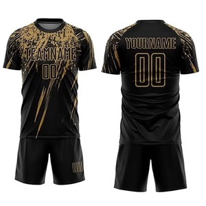Latest Design Soccer Uniform 100% Polyester Breathable Quick Dry Customized Color OEM Service Sportswear Training Football Wear - Product Image 1
