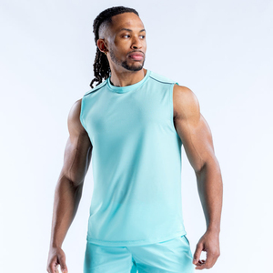 Débardeurs de sport personnalisés pour hommes, coupe ajustée, 100 % polyester, légers, pour la course et l'entraînement - Product Image 6