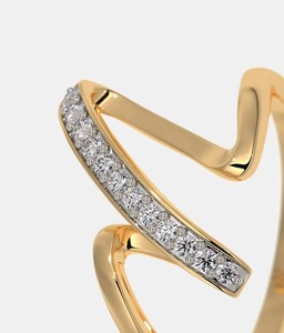 18K Gold Plated Trendy IGI Certified Heart Shape Women Diamond <b>Open</b> Band <b>Ring</b> for Wedding Party Jewelry <b>Ring</b> - Product Image 4