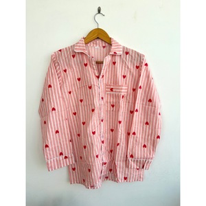 Ensemble de pyjama bohème à imprimé floral 100% coton, manches longues, col en V, boutons, coupe régulière, taille naturelle, lavable, pour tous les jours, décontracté - Product Image 4