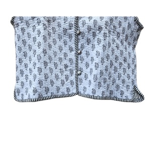 Veste matelassée réversible sans manches en coton imprimé au bloc indien, faite à la main, écologique, pour femme, style bohème chic, doublure en lin confortable - Product Image 5