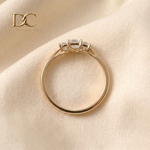 Anillo de Oro Sólido de 14 Quilates Hecho a Mano con Diamante Cultivado en Laboratorio, Corte Brillante Cuadrado, Certificado por IGI, para Bodas y Fiestas, Joyería para Mujer - Product Image 4