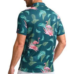 Polos de golf de sublimación de diseño OEM de alta calidad, 100% poliéster, manga corta de secado rápido, MOQ bajo, nueva impresión - Product Image 2