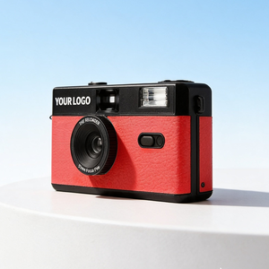 Appareil photo argentique 35 mm rechargeable, objectif fixe 28 mm, design compact en plastique, vente en gros, style coloré, personnalisable - Product Image 1