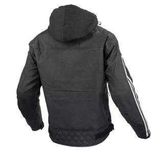 Blouson de moto noir pour homme avec protections, équipement de course textile personnalisable, grandes tailles disponibles - Product Image 3