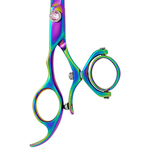 Tijeras de Peluquería de Cobalto, Tijeras de Adelgazamiento de Cabello de Acero Inoxidable con Doble Articulación para Cuidado del Cabello en Salón y Uso Doméstico, Tijeras Manuales - Product Image 5