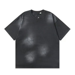 T-shirt surdimensionné personnalisé avec logo et motif, grande taille, style vintage, en coton épais délavé à l'acide pour hommes - Product Image 6