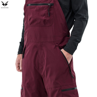 Salopette de ski pour hommes adultes, nouvelle arrivée, tendance, confortable, imperméable, coupe-vent, respirante, séchage rapide, bretelles réglables