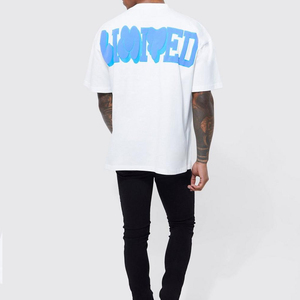 Meilleur fournisseur de t-shirts en tricot surdimensionnés pour hommes, 100% coton, respirant, séchage rapide, manches courtes, haute qualité, personnalisable, vente chaude - Product Image 3