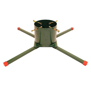 Metal <b>Artificial</b> Christmas Adjustable Outdoor <b>Tree</b> Stand Ground Plug Powder Coated <b>Tree</b> Holder Stand - Product Image 1