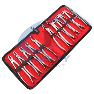 Juego de Fórceps para Extracción Dental con Herramienta para Retirar Fragmentos Radiculares, Kit de Instrumentos Quirúrgicos Orales de Acero Inoxidable - Product Image 3
