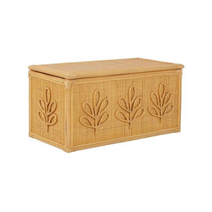 Caja de Almacenamiento de Ratán Hecha a Mano con Diseño Floral, Organizador Natural para Habitación Infantil y Decoración de Cuarto de Bebé - Product Image 1