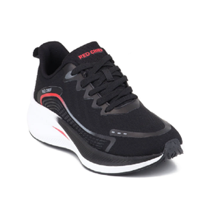 Chaussures de sport basses noires pour hommes, à lacets, respirantes, avec semelle amortissante - Product Image 4