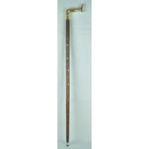 Canne de marche en bois artisanale de luxe avec poignée en laiton en forme de poisson, design exquis, cadeau touristique culturel, canne de marche pour homme, à vendre - Product Image 3