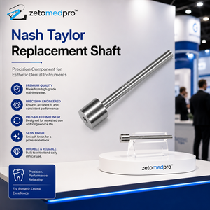 Eje de Repuesto Nash Taylor de Acero Inoxidable, Instrumento Dental Estético con Acabado Satinado, Zetomed Pro - Product Image 2