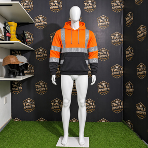 Sweat-shirt de travail réfléchissant haute visibilité pour hommes, idéal pour les travaux de construction et routiers - Product Image 4