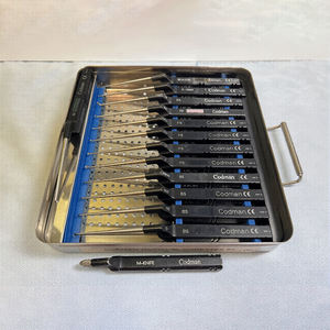Lot de 14 curettes cervicales Codman Microdiscectomy Karlin avec plateau - Product Image 1