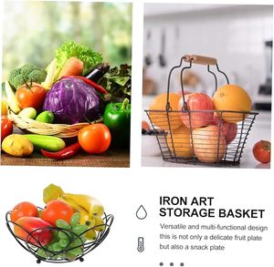 Wave Design Metal Wire Fruit <b>Basket</b> Bowl Decorative Serving Bowl for Fruits Snacks Bread Kitchen Countertop Storage - Product Image 2