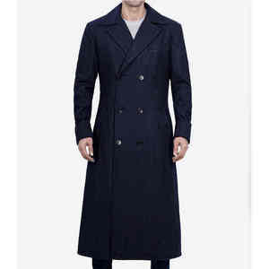 Manteau Trench Élégant en Mélange de Laine pour Homme – Veste d'Hiver Chaude et Longue pour l'Automne – Style Urbain Décontracté et Habillé – Vente en Gros - Product Image 3