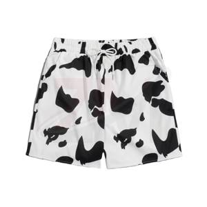 Men's <b>Cow</b> <b>Print</b> Swim Shorts Quick Dry Drawstring Casual Mid Waist Polyester Short Shorts - Product Image 4