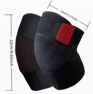 Genouillère de soutien en néoprène épais, isolante, avec fermeture auto-agrippante réglable, unisexe, pour l'hiver - Product Image 5