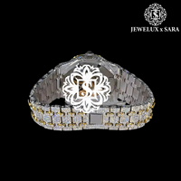 Reloj Analógico de Diamantes de Acero Inoxidable de Lujo, el Más Vendido, para Hombre, Resistente al Agua, Cronógrafo Automático para Oficina
