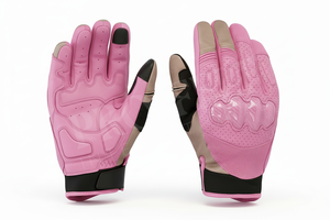 Comfortable Custom Embroidery Logo Anti <b>Slip</b> Riding Gloves <b>Full</b> Finger Protective Motocross Racing Gloves Touch Screen Windproof - Product Image 4