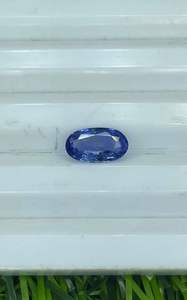 Zafiro azul natural, zafiro azul ovalado de las minas de Ceilán, zafiro azul de Sri Lanka. 8.20X4.50MM. - Product Image 3