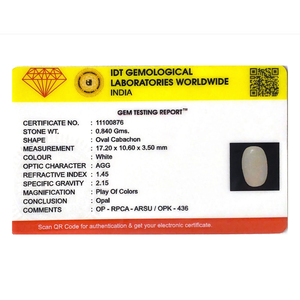 Natural Ethiopian Fire Opal 4.2 Carat Oval Cabochon Loose Gemstone for Fine Jewelry - Product Image 4