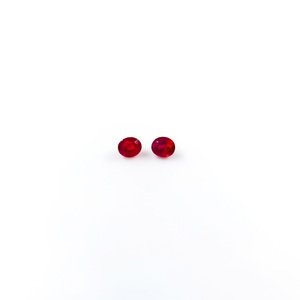 Rubis naturels de Bangkok, ovales calibrés 5x7mm, pierres précieuses facettées naturelles, prêtes à l'emploi pour la création de bijoux - Product Image 2