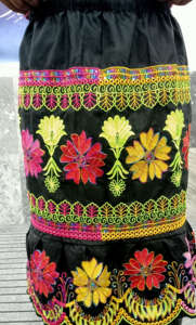 Falda con Bordado Floral para Mujer, Estilo Micronésico, Transpirable, Informal, Estilo Hawaiano, Nueva Colección - Product Image 4