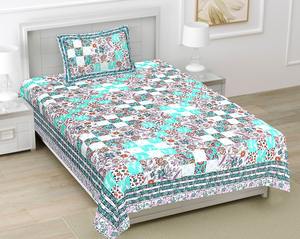 ผ้าปูที่นอนผ้าฝ้ายพิมพ์ลายทำมือ พร้อมปลอกหมอน 1 ใบ สำหรับห้องนอน ผ้าปูที่นอนคุณภาพสูงและชุดปลอกหมอน 1 ใบ - Product Image 3