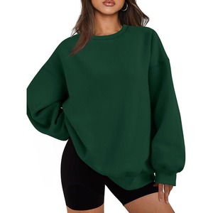 เสื้อสเวตเชิ้ตผู้หญิงแบบเรียบง่าย ไม่มีลาย  แบบ unisex  ทรงหลวม  ผ้าฟลีซ  เสื้อสเวตเชิ้ตผู้ชาย  สกรีนโลโก้ตามสั่ง  เสื้อสเวตเชิ้ตคอกลม  ออกแบบได้ - Product Image 4