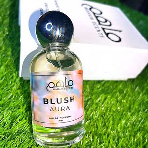 Parfum pour femmes 50 ml, senteurs Blush Aura, eau de parfum, flacon en verre cylindrique, bouchon sphérique chromé, longue tenue, floral - Product Image 3