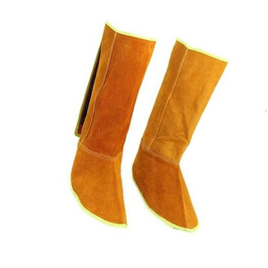 Cubrebotas de Soldadura de Cuero de Vaca, Protectores de Seguridad Resistentes al Calor para Trabajos de Soldadura - Product Image 6