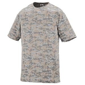 T-shirt camouflage léger et respirant en mélange de coton, T-shirt streetwear camouflage - Product Image 6