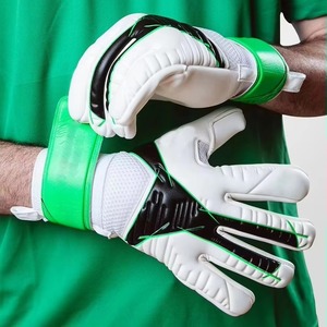 Wholesale Custom Logo Professional Soccer Goalkeeper Gloves High Quality Breathable Latex Anti-slip Adjustable Wrist <b>Strap</b> Glove - Product Image 2