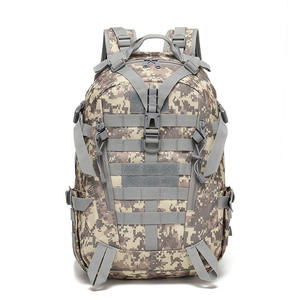 Sac à dos tactique de randonnée à cadre externe 20-36L, imperméable, système Molle, sac à dos de sport camouflage pour activités de plein air avec porte-patchs - Product Image 5