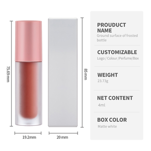 Hot Selling Product Velvet-smooth Custom Matte Velvet Lip <b>Gloss</b> Non Stick Cup ideal for everyday matte makeup - Product Image 5